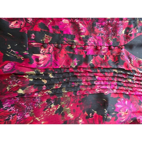 Coldwater Creek Womens Floral Print Blouse Top Size XL - Picture 7 of 9